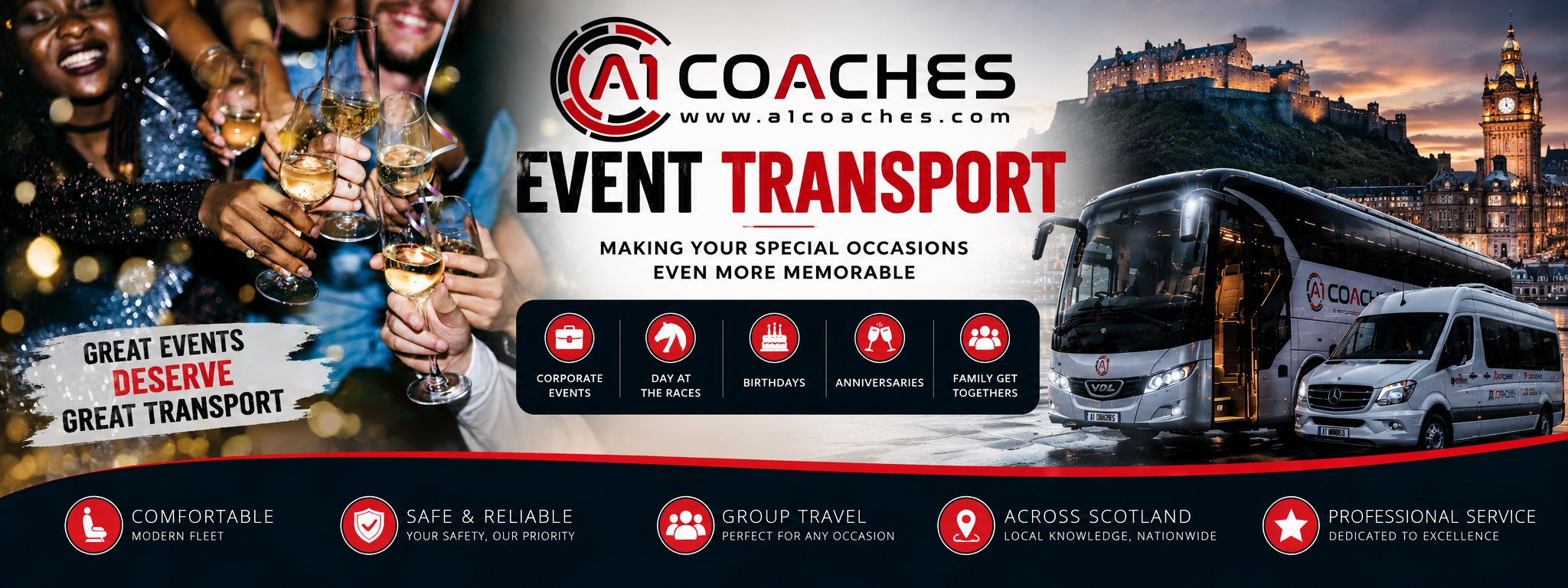 Event Transport Fife Scotland