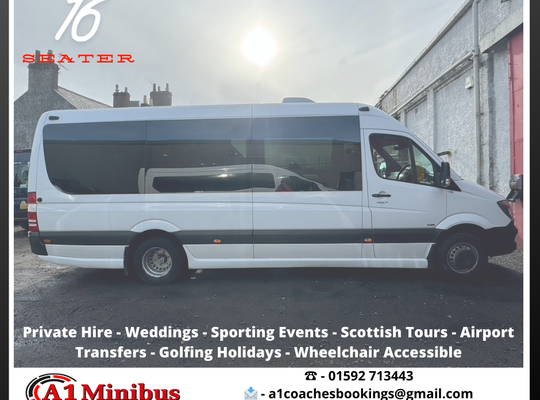 16 Seat Mercedes Sprinter with Large Boot