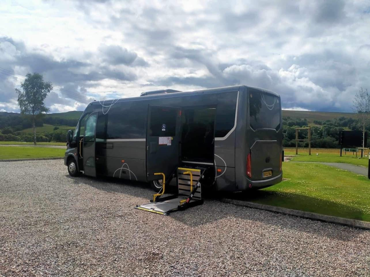 Wheelchair Accessible Midi Coach for Hire Fife Scotland