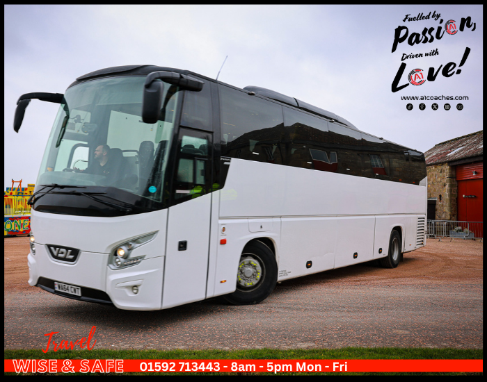 53 Seat Coach Hire in Scotland by A1 Coaches Fife