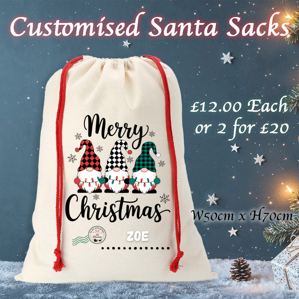 Canvas Santa Sacks