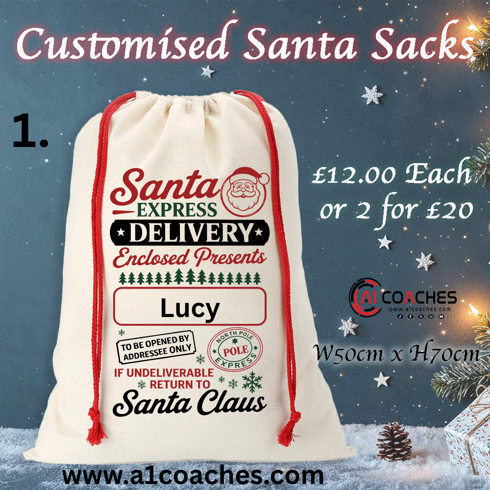 Canvas Santa Sacks