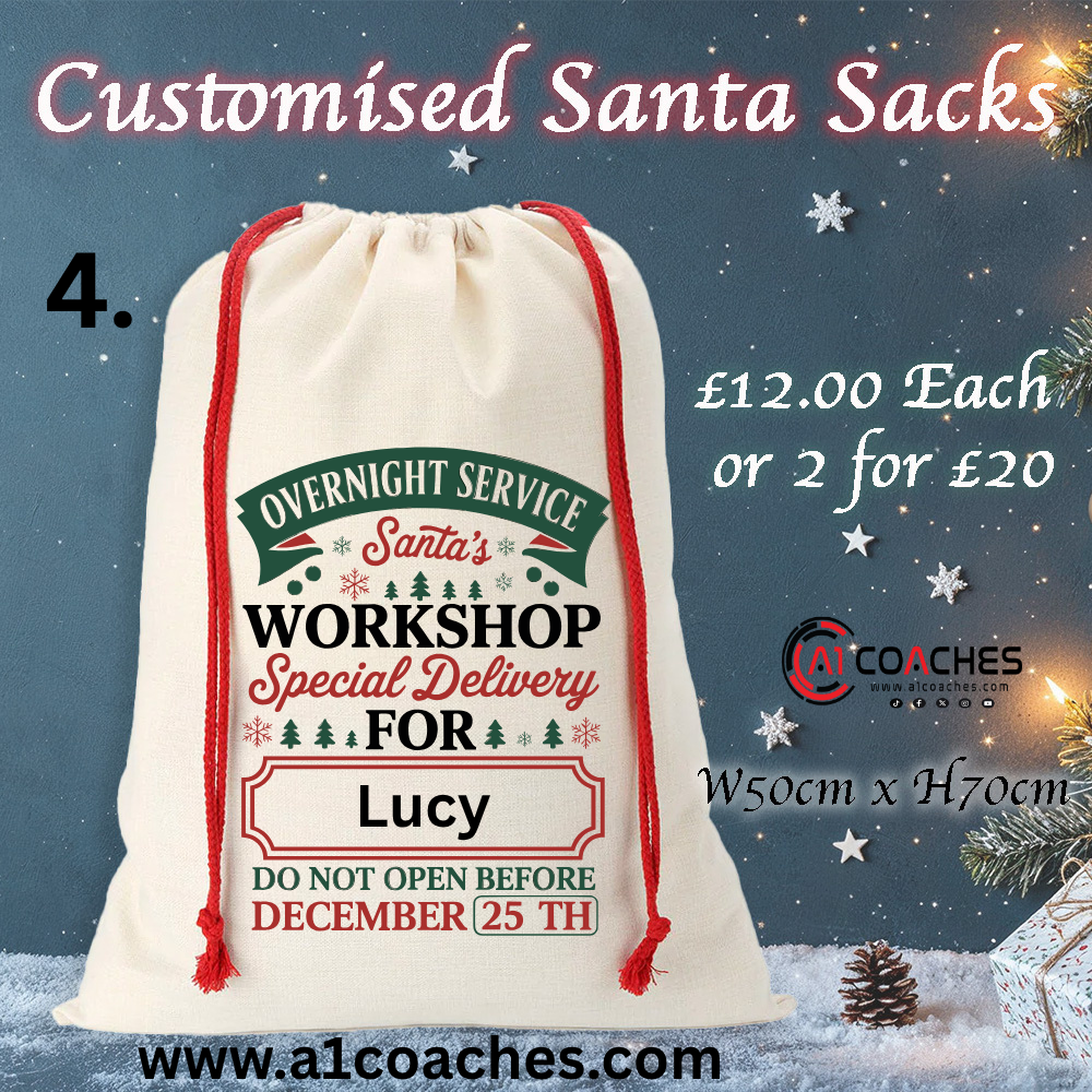 Canvas Santa Sacks