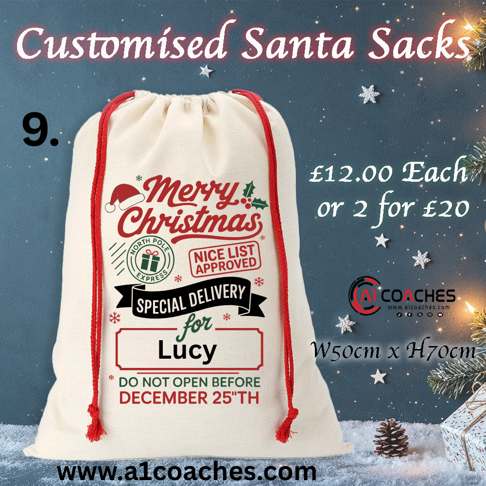 Canvas Santa Sacks