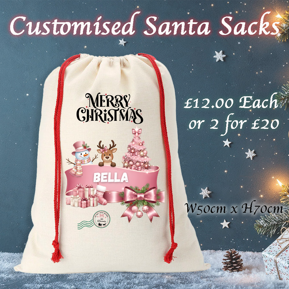 Canvas Santa Sacks