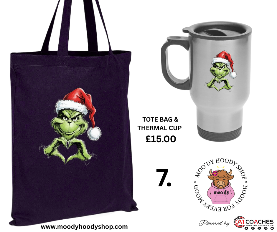 Tote Bag and Thermal Cup