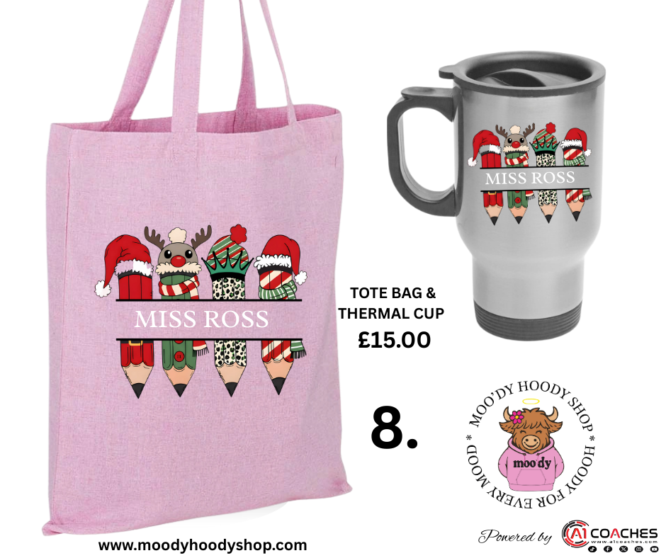 Tote Bag and Thermal Cup