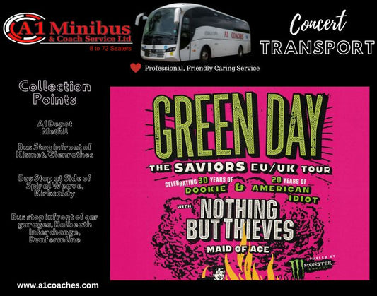 Greenday Concert Transport Bellahouston Park Glasgow