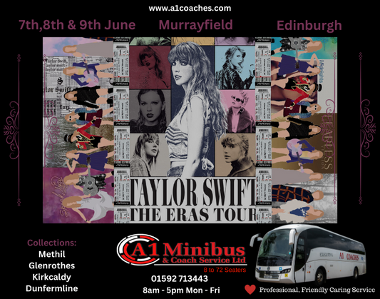 Transport to Taylor Swift Concert Murrayfield Edinburgh