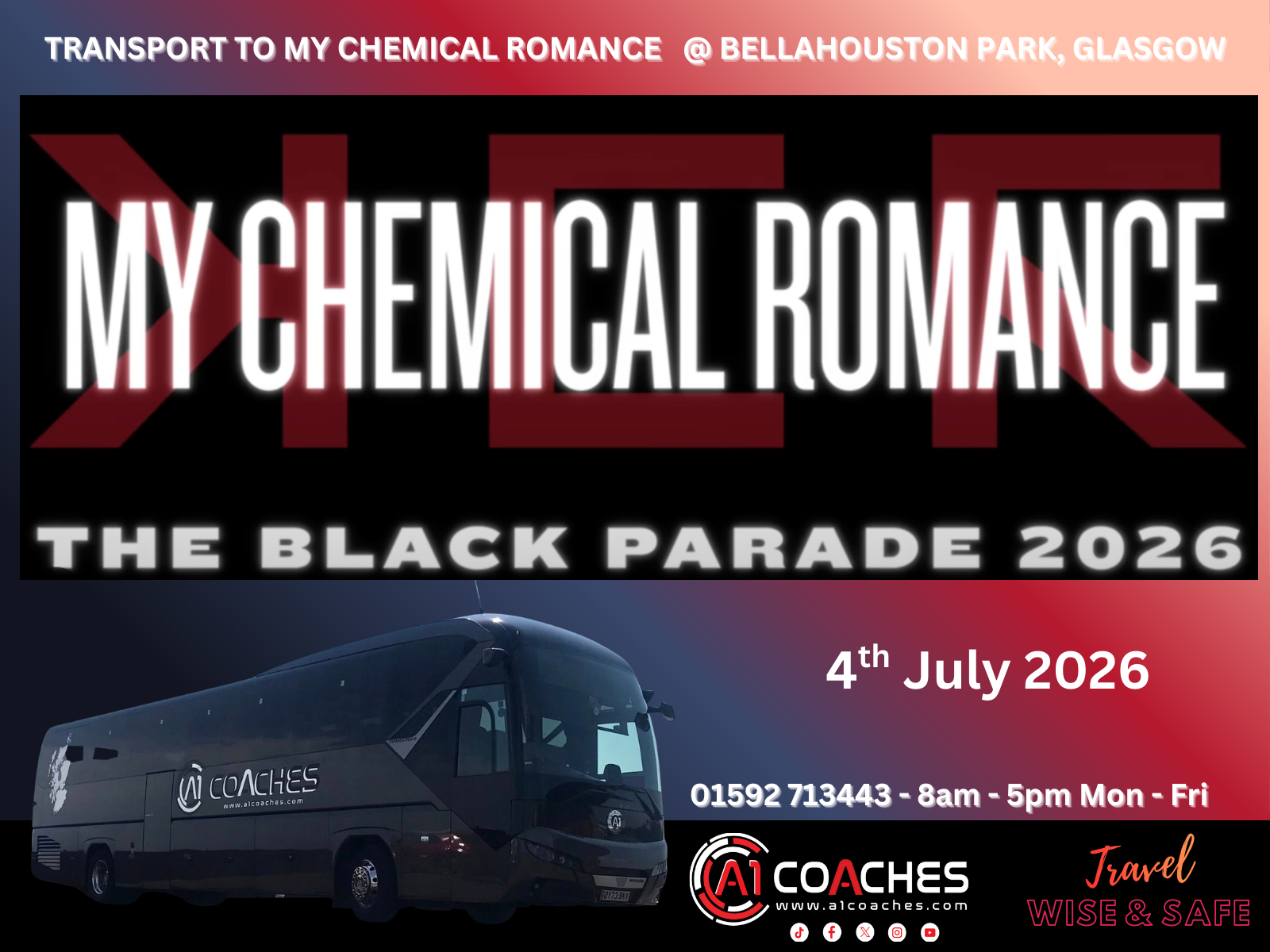 Transport to My Chemical Romance - Bellahouston Park