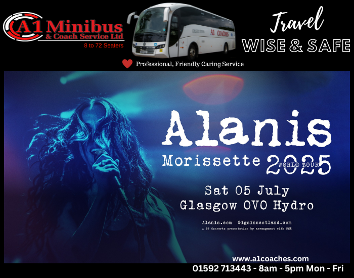 Transport to Alanis Morissette Concert Ovo Hydro, Glasgow