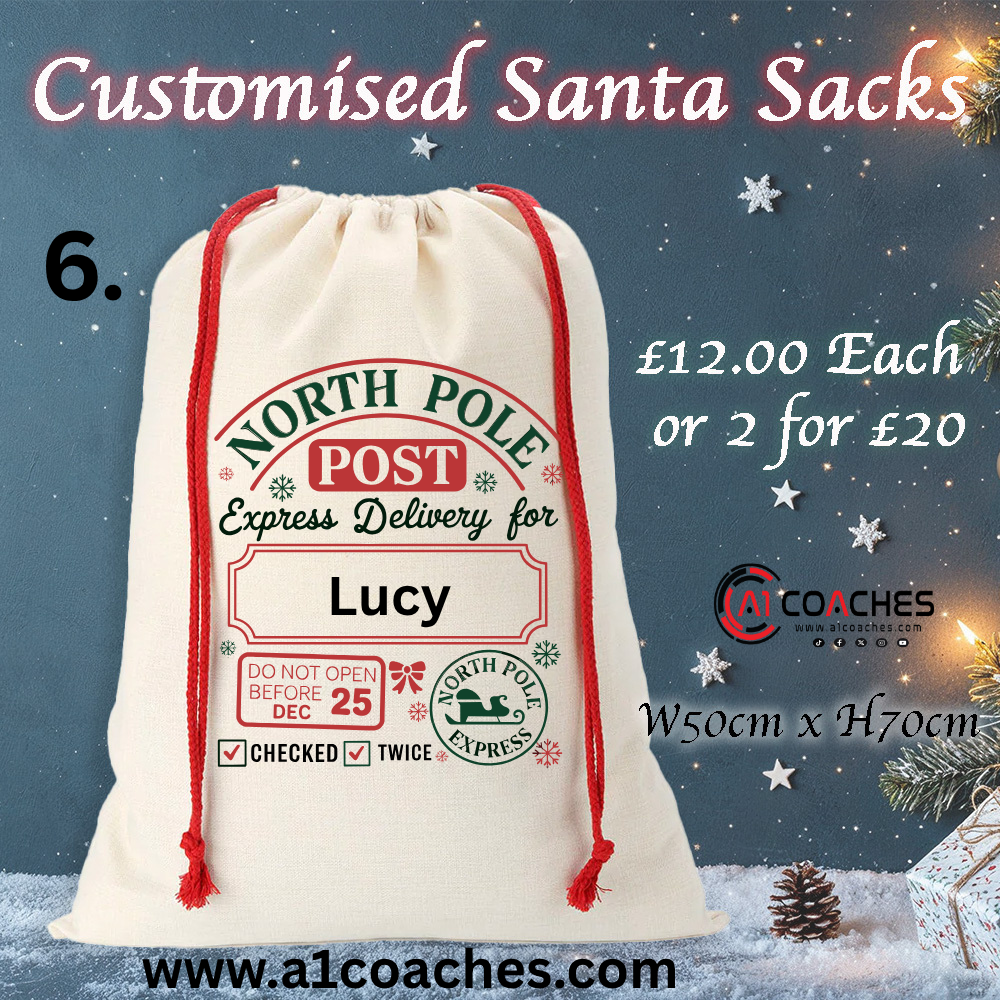 Canvas Santa Sacks