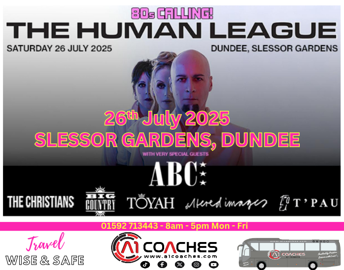 80s Calling Human League Concert Transport with A1 Coaches 