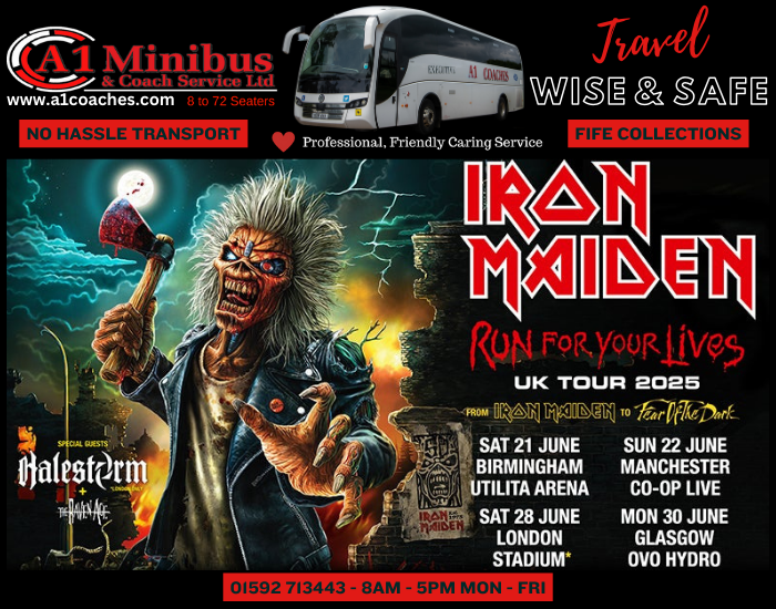 Transport to Iron Maiden Concert Ovo Hydro, Glasgow
