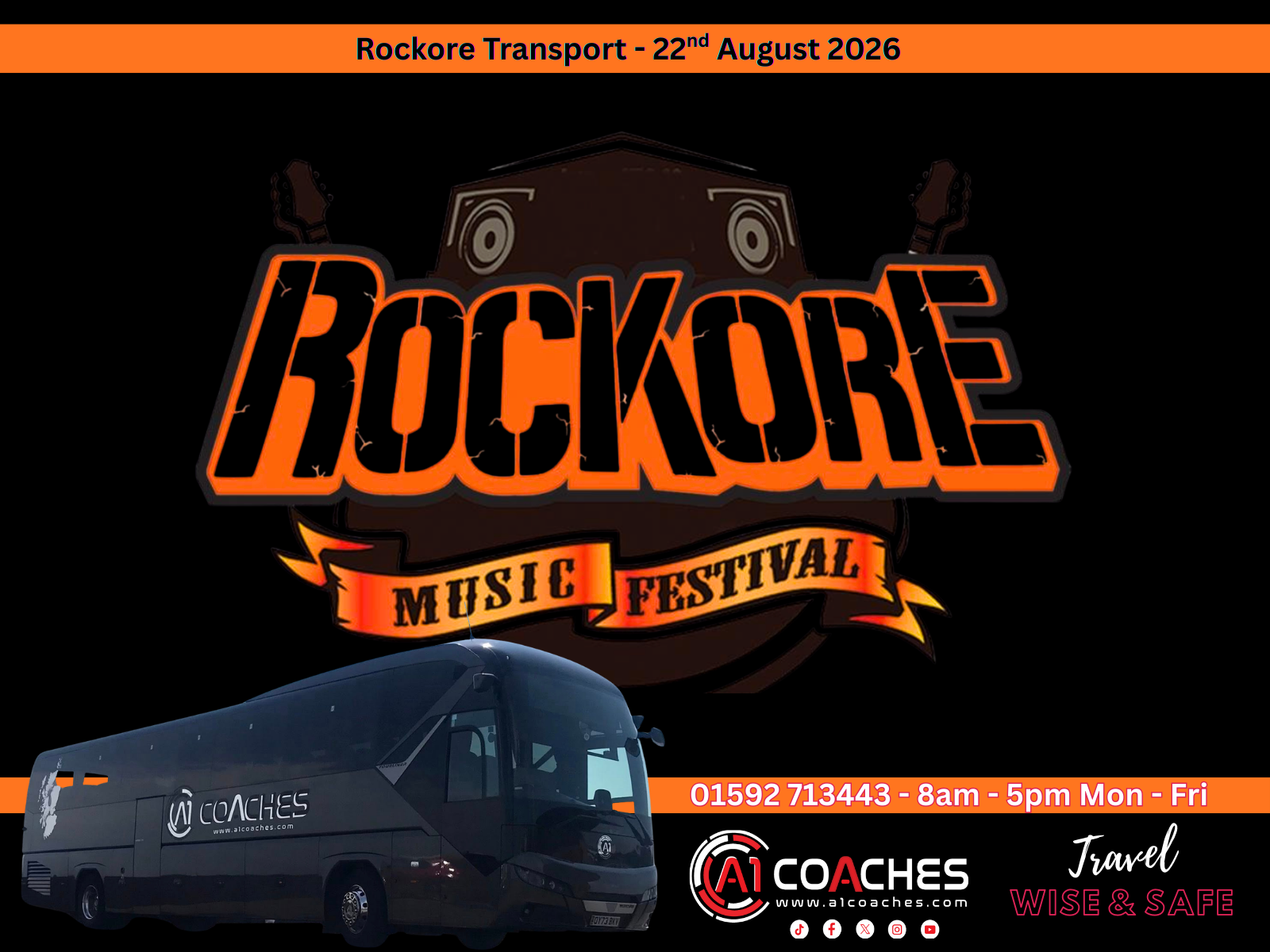 Transport for Rockore - 22nd August 2026