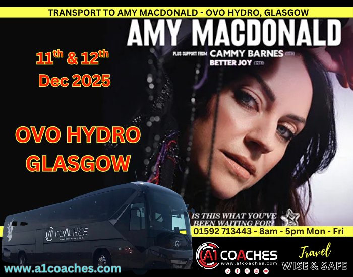Transport to Amy Macdonald - Ovo Hydro, Glasgow
