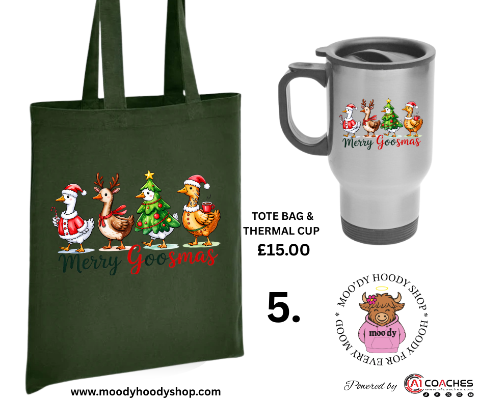 Tote Bag and Thermal Cup
