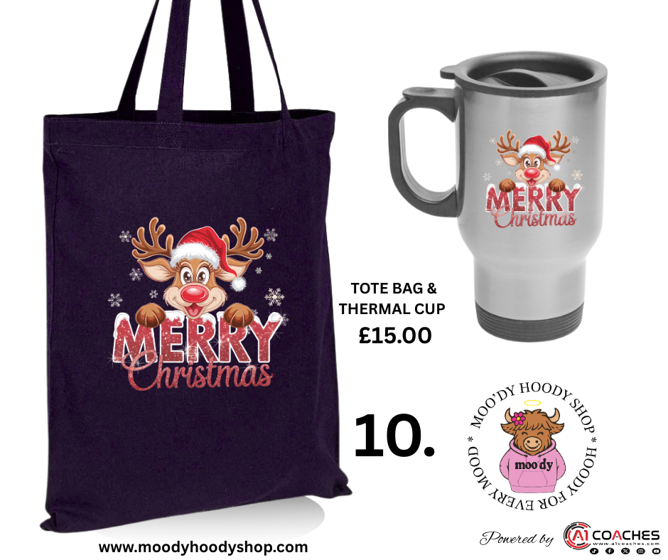 Tote Bag and Thermal Cup