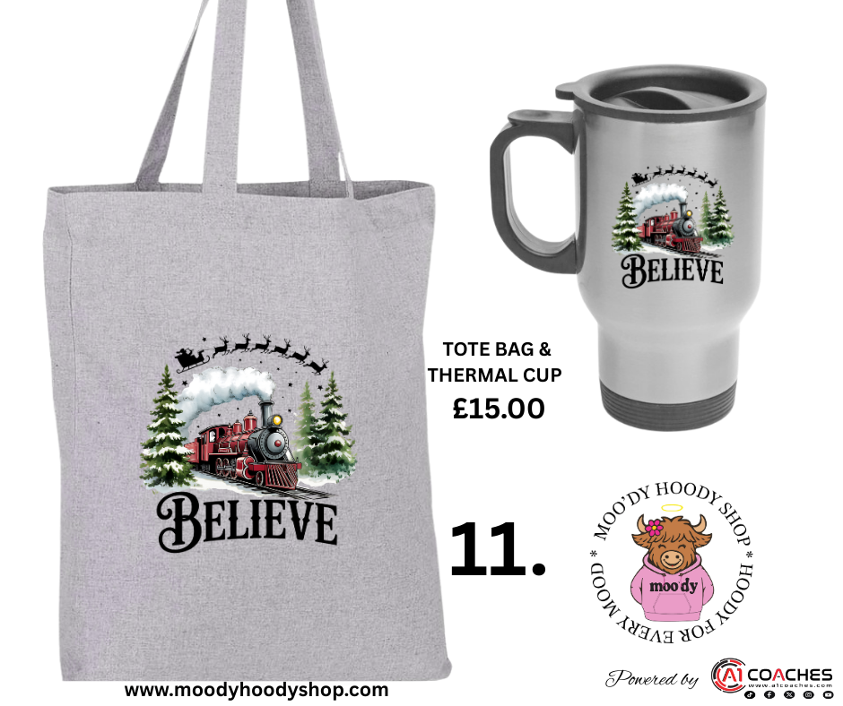 Tote Bag and Thermal Cup