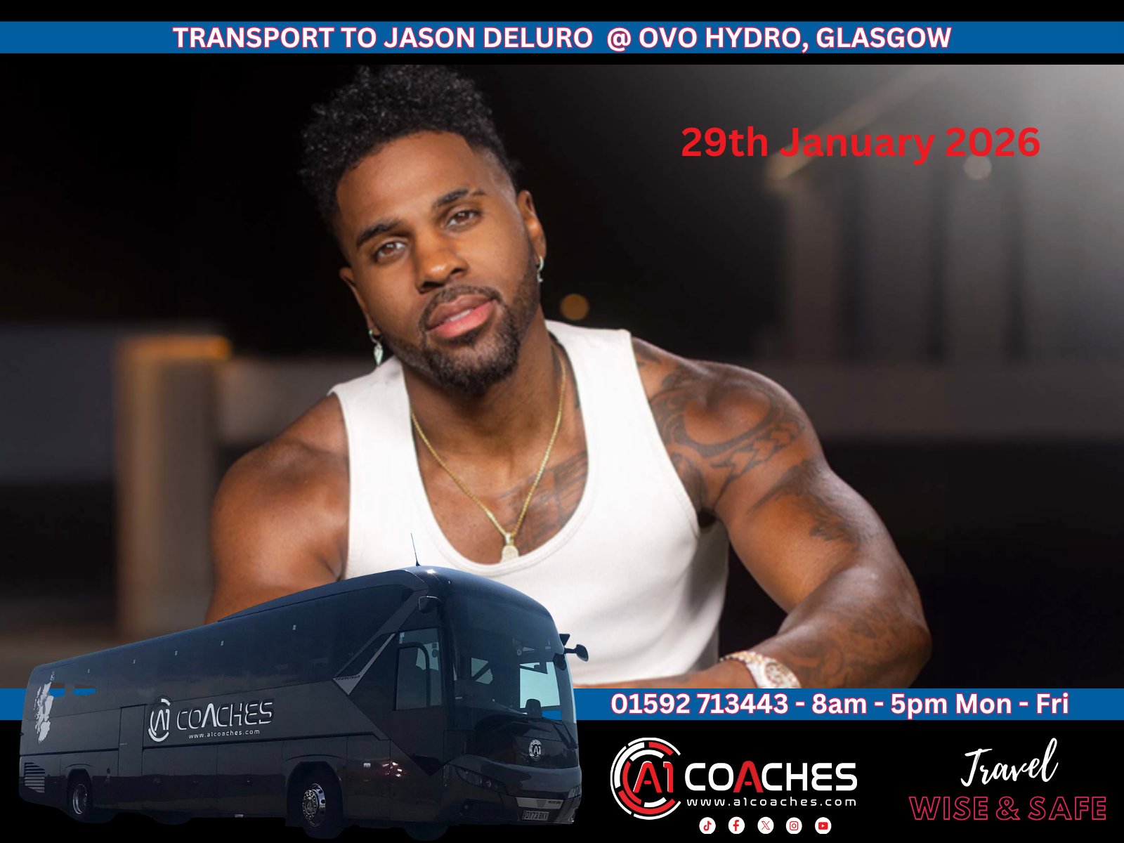 Transport to Jason Deluro - Ovo Hyrdo, 29th January 2026